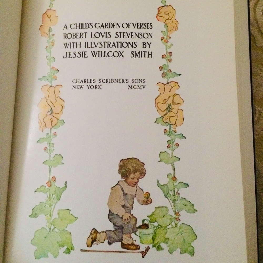 SOLD Vintage: A child's garden of verses by Robert Louis Stevenson hardcover - Picture 2 of 13